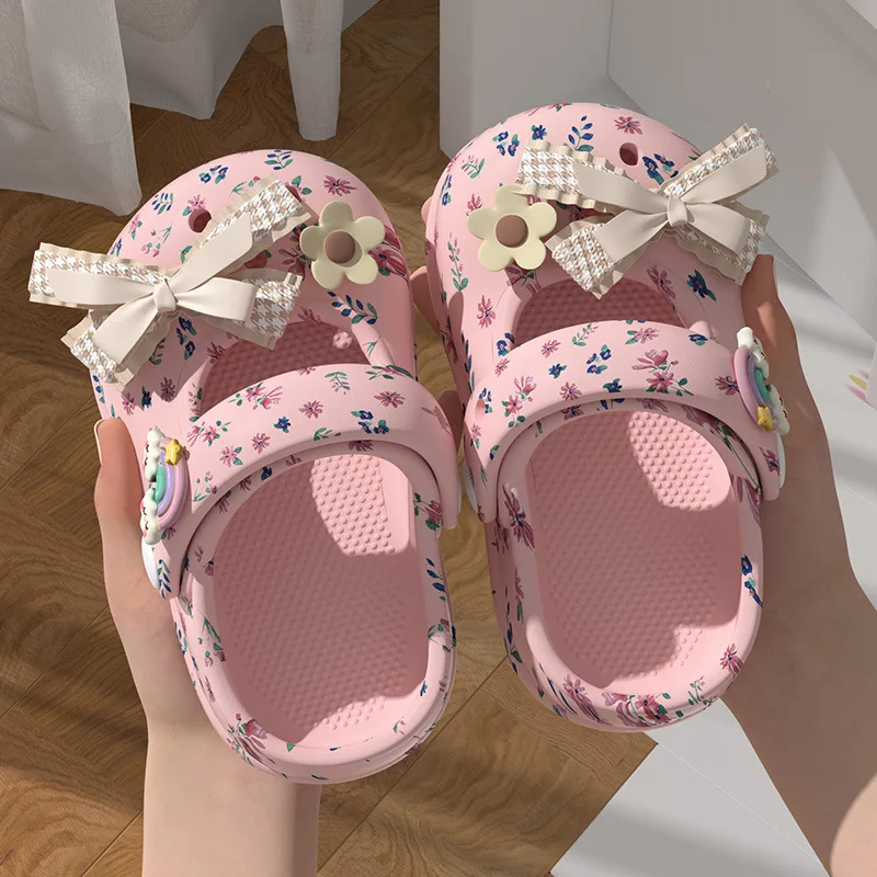 2026 Summer Fashion Thick Sole Slippers Girls Outdoor Wear-resistant Leisure Sandals Classic EVA Shoes Waterproof Beach Shoes