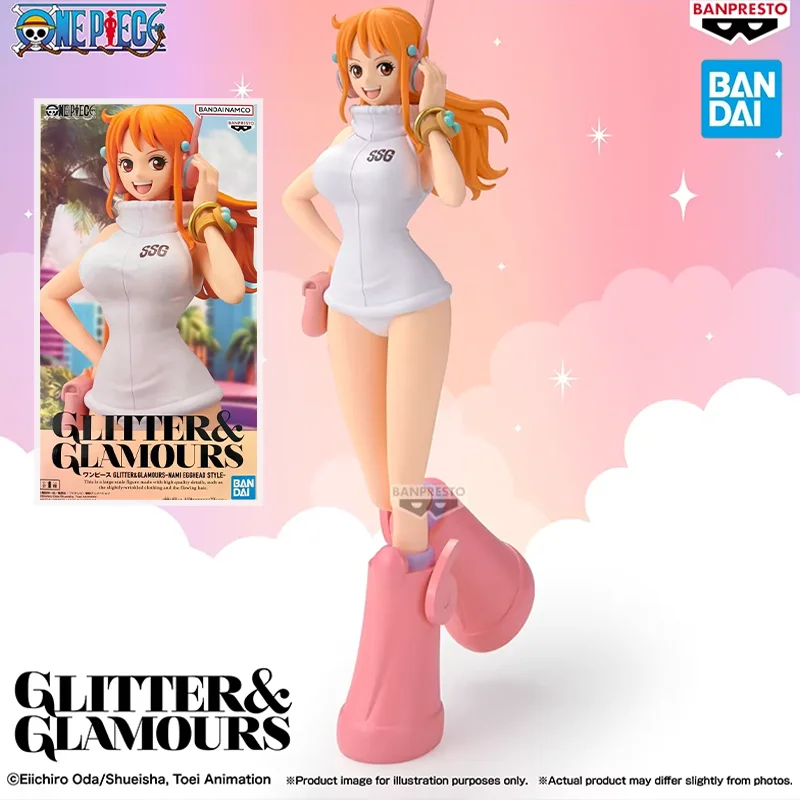 

Оригинальная фигурка Bandai Banpresto One Piece Glitter & Glamours Nami Egghead Version, аниме-фигурка, модель, игрушка, подарок для мальчиков