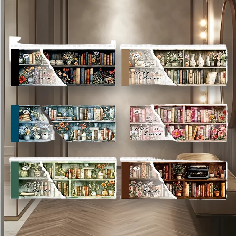 

1Pack/2pack Book Collection Series Hand Account Base Collage DualMaterial Supplies 6 Styles Perfect for Scrapbooking Decoration