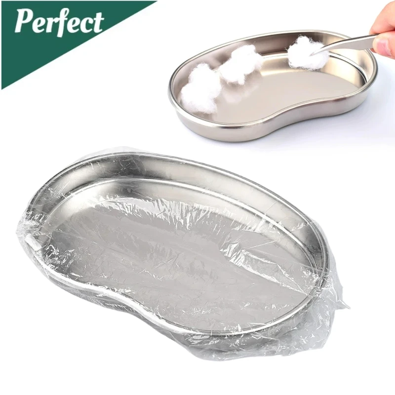 

1pcs Kidney Shaped Sterilized Tray Stainless Steel Jar Pot Container Tray Tweezers Dental Tattoo Surgical Tool
