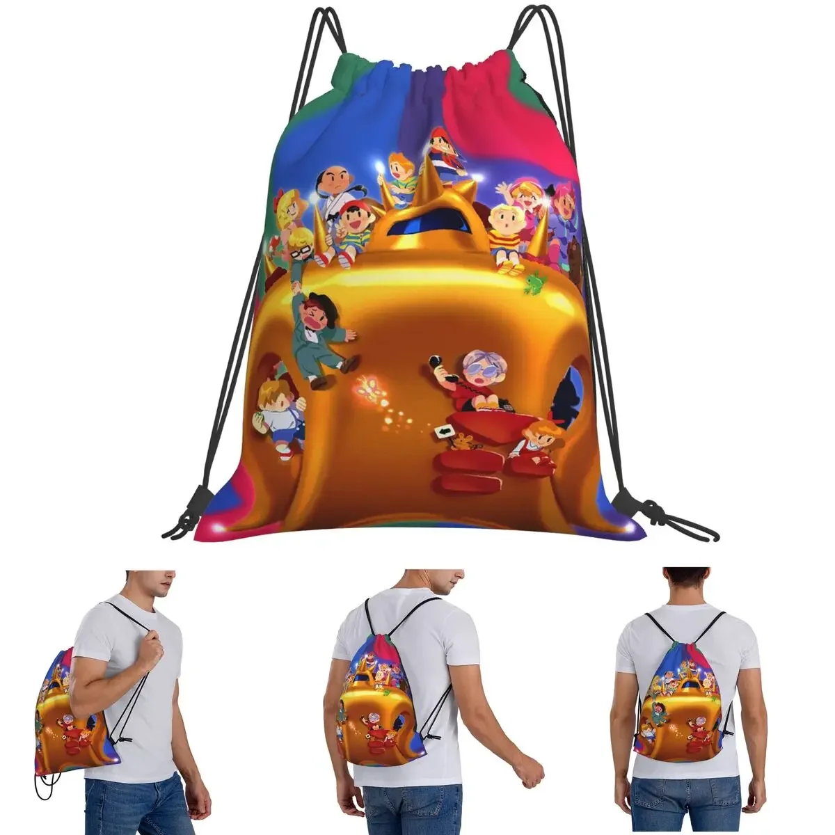 

Earthbound(26) Рюкзаки Повседневные портативные сумки на шнурке Сумка для хранения Сумки для книг для мужчин и женщин Школа