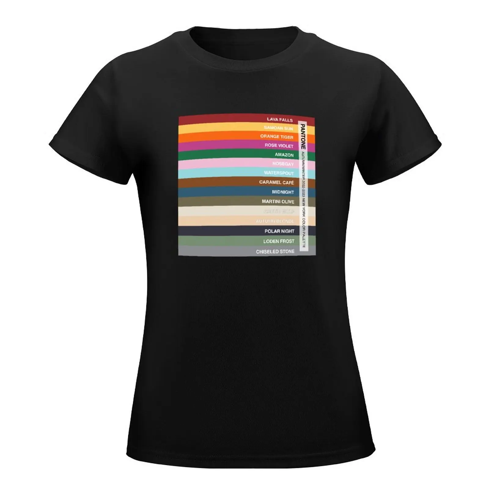 New York Fashion Week Color Palette, Autumn/Winter 2022-2023 (all 15 colors, with labels) T-Shirt