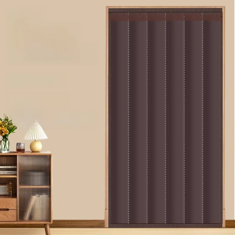 

Утолщенная зимняя хлопковая дверная штора-занавеска цельная, для магазина, защита от холода и ветра, звукоизоляция, декоративная, для дома