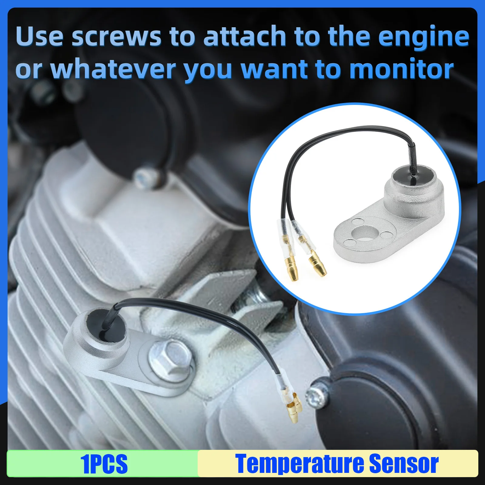 1PCS Engine Temperature Sensor 40-100℃ Coolant Temperature Sensor for Diesel Gasoline Engine Generator Origin Electric Sensor