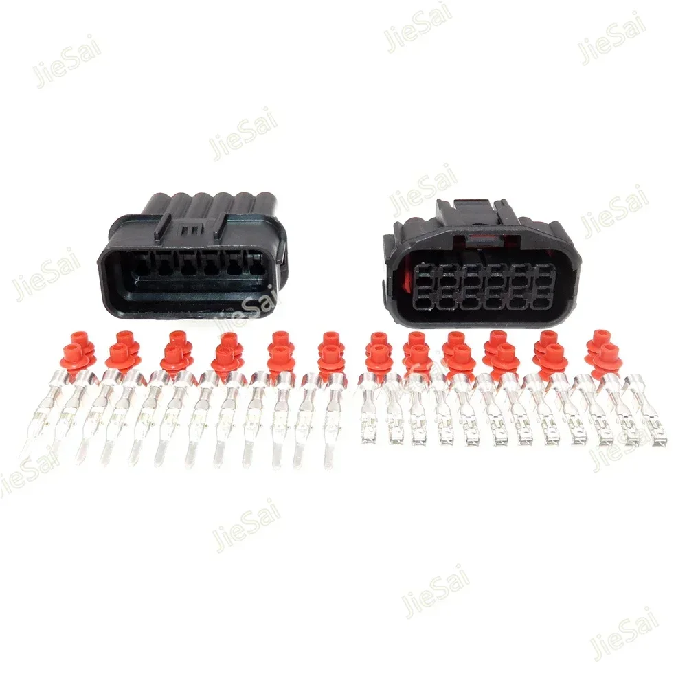 12 Pin 1.5 Series Auto LED Headlights Electric Wire Connector 6181-6784 6189-7410 Auto Male Female Waterproof Socket
