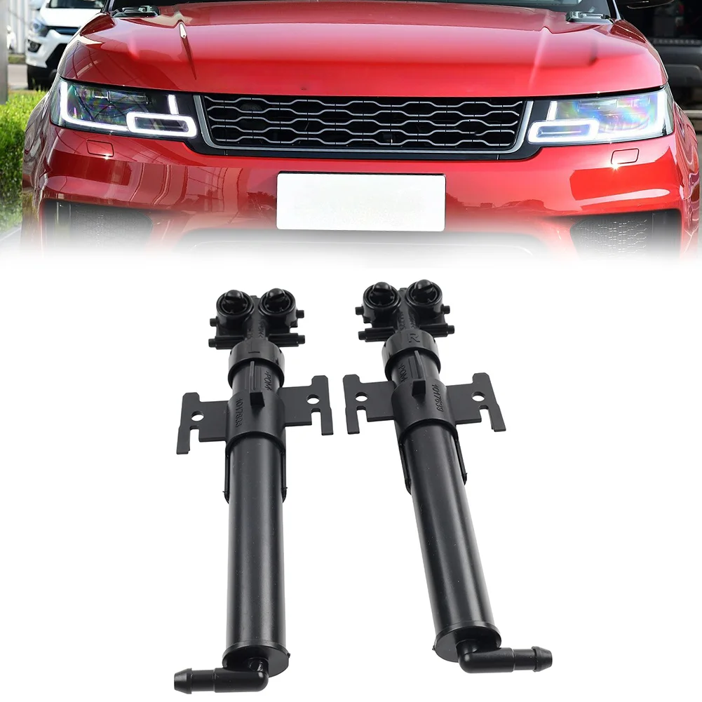 2PCS Auto Headlight Washer Nozzle LR109997 LR109996 For Land Rover Range Rover Sport 2018-2019