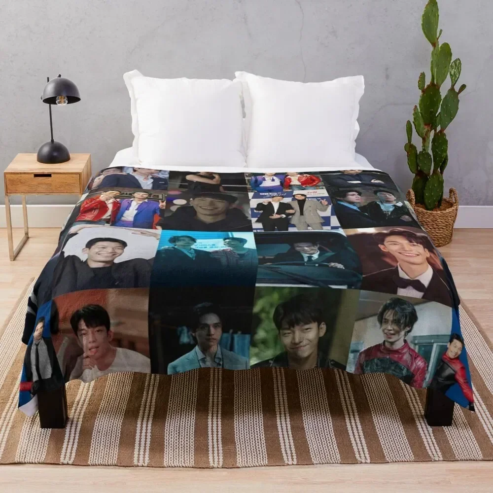 Lee Dong Wook and Wi Ha Joon Throw Blanket Decorative Beds Softest Blankets