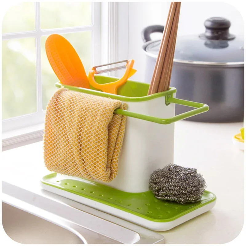 7 Colors Racks Organizer Kitchen Sink Utensils Holders Drainer Storage Shelf Sponge Holder Draining Sink Box Kitchen Accessories