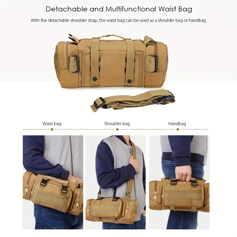 Multifunktionaler Rucksack, Outdoor-Angeltasche und Lauftasche, Hüfttasche, Kameratasche – Detail 3