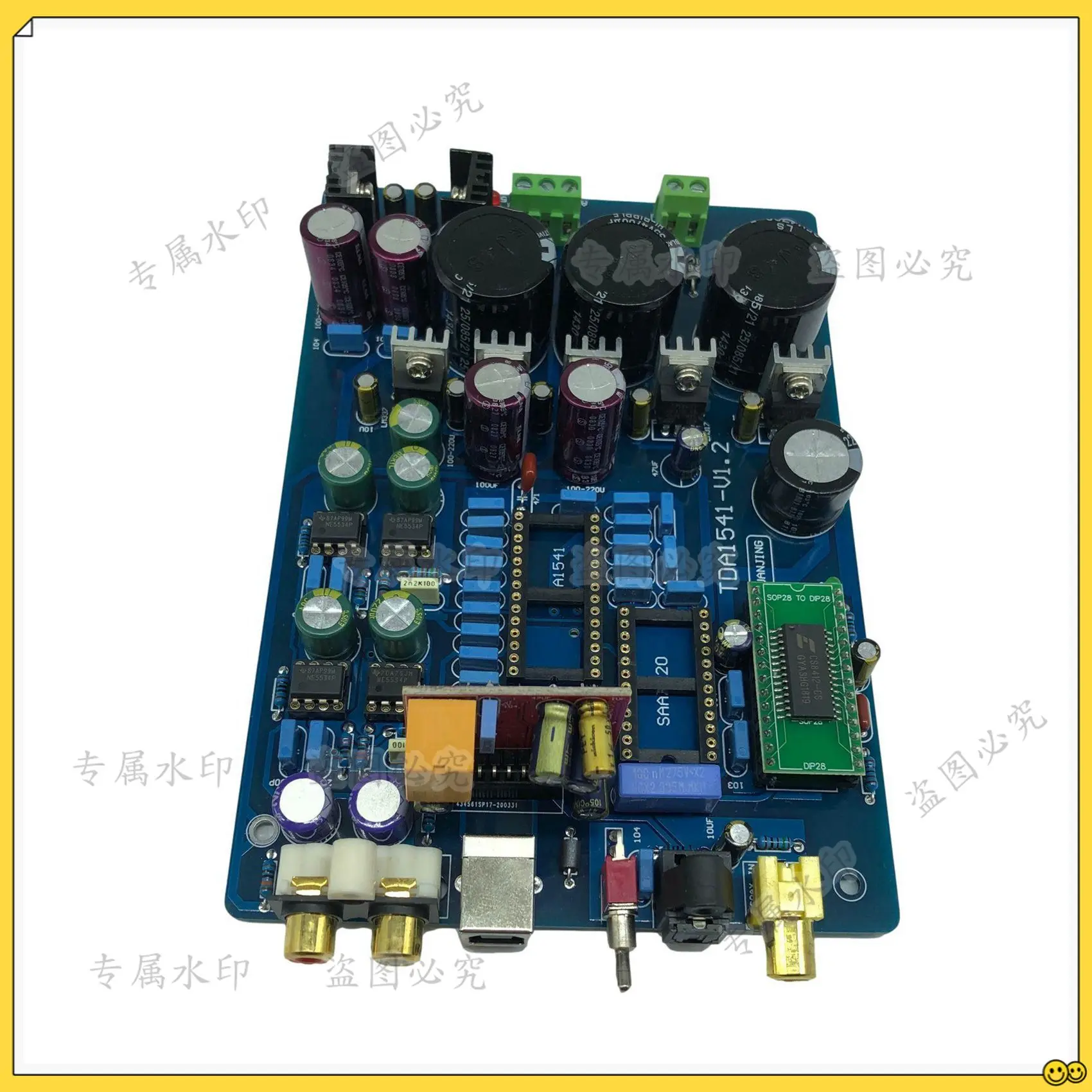 

-TDA1541 Optical Fiber Coaxial Decoder Board (Including USB, Excluding TDA1541 and SAA7220 IC) HOT
