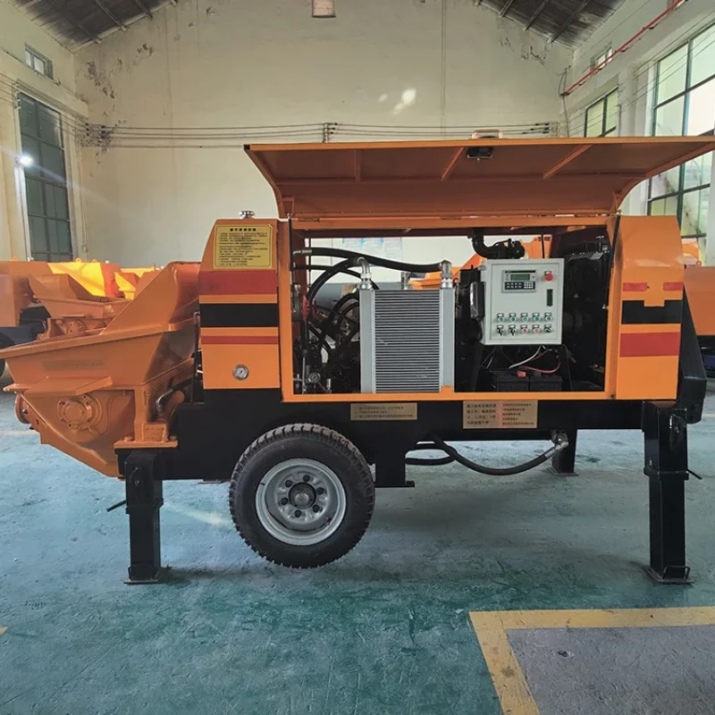 YG High Performance Diesel Concrete Pump Machine Construction Column Transport Pump Concrete Mixer Pump Machinery for Mexico