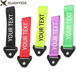 Personalized Custom Car Trailer Strap Tape Can Customize Your Text Logo Tow Strap Reflective Or Common Racing Car Towing Ropes