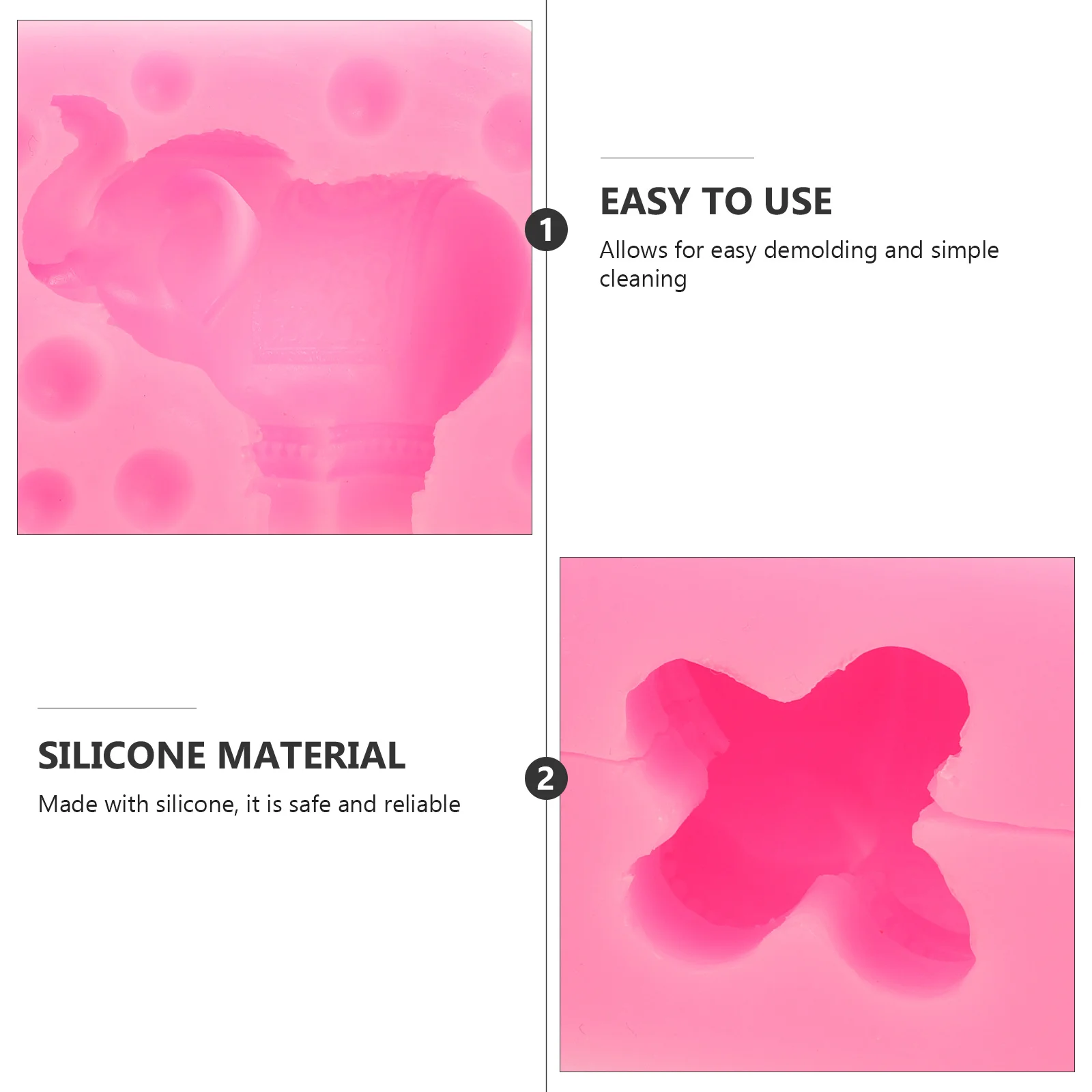 

1 set 1 Set Silicone Elephant Mold For Diy Soap Cake Chocolate Making Non-Stick Craft Baking Tool Epoxy Casting Dessert Molds