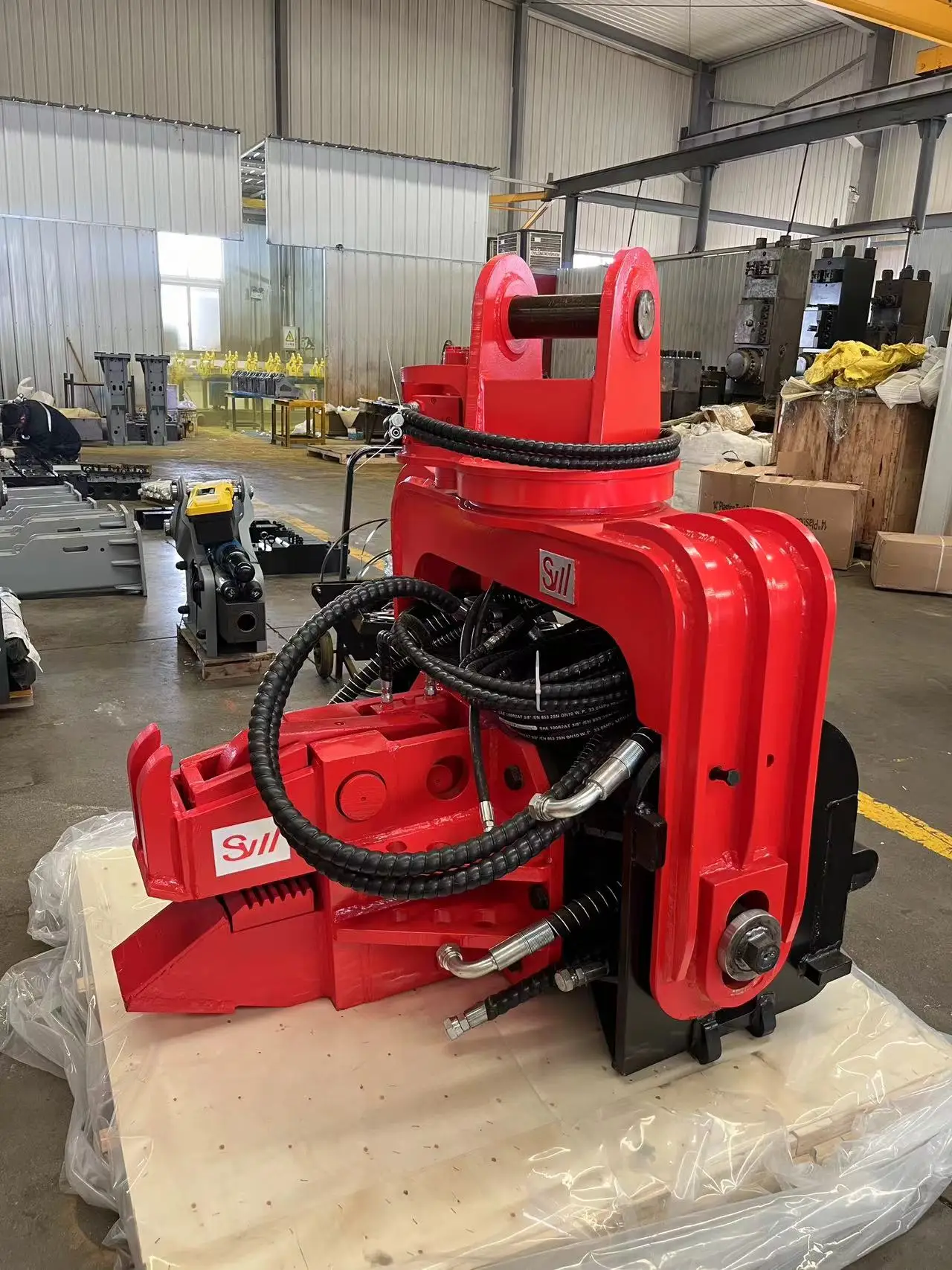 18-65T Excavator Mounted Hydraulic Vibro Hammer Spare Part /Vibratory Sheet Pile Driver  Accessories