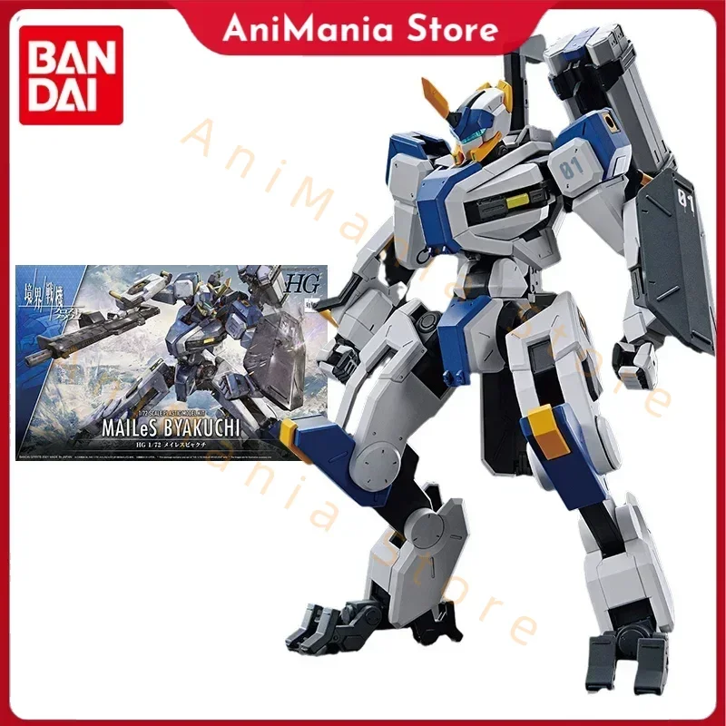 

Bandai Sunrise Beyond Аниме Фигурка HG 1/72 MAILeS Byakuchi Подлинная модель робота Украшения Аниме Фигурка Игрушки для детей