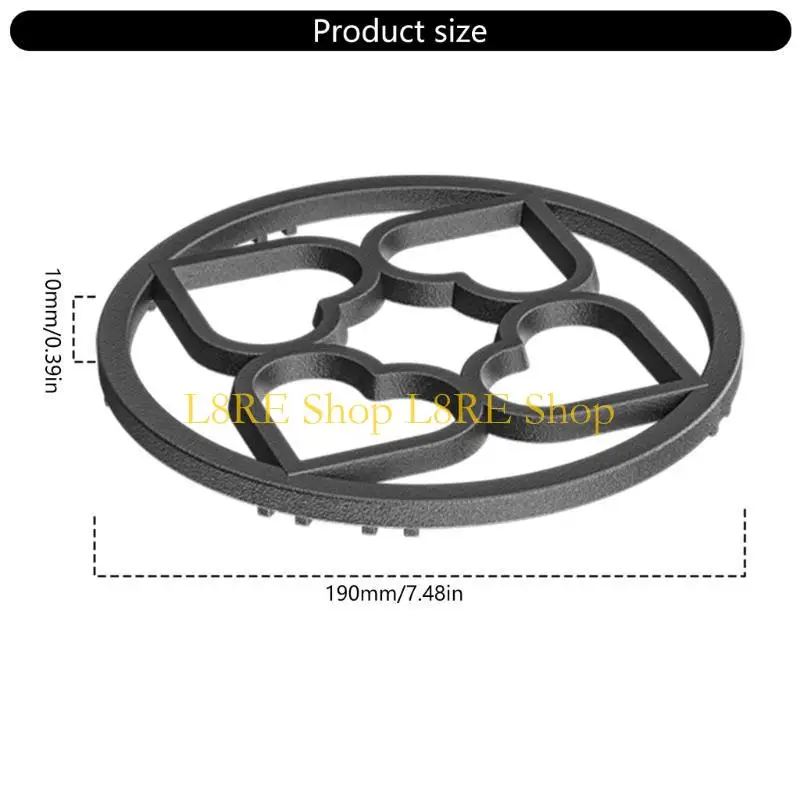 L8RE GAS GURREDS WOK Поддержите 19 см. Стенд на термостойкость