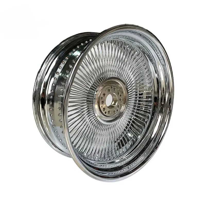 

Forged Wire Wheel 6061-T6 24 26 Inch Customized Chrome 100 Spoke Wire Wheels for Classical Car