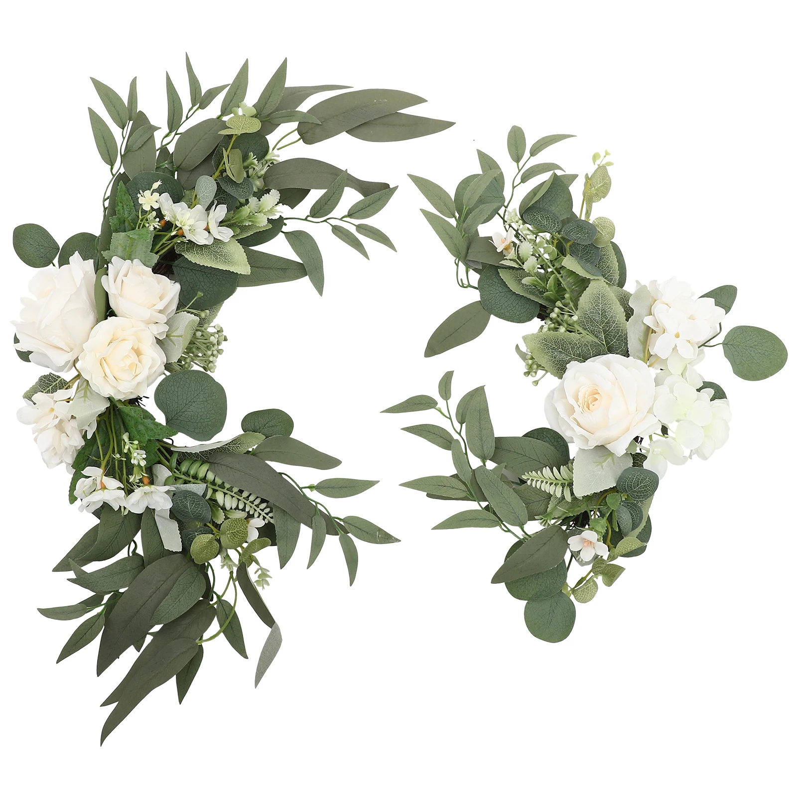 

Simulated Rose Water Sign White Artificial Flowers Wedding Arch Decor Faux Flower Garland Rustic Artificial Floral DoorDecor