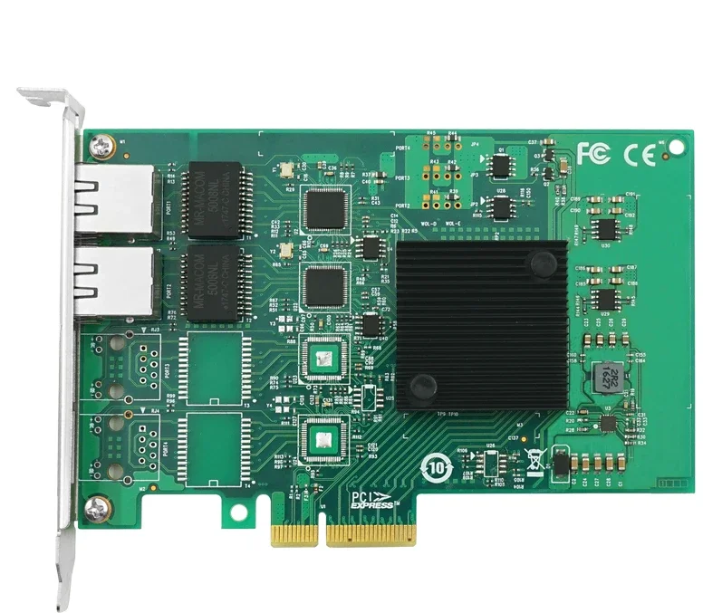 Latest 2 port wider temperature lan card for industry 1G Copper network adapter
