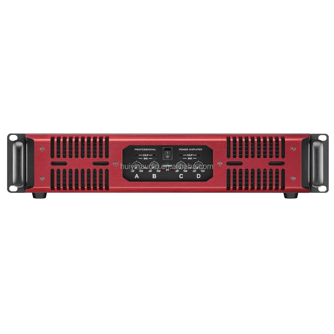 

4 Channel Amplifiers High Power Stereo 8Ohm 4 X 1600W 1300W 1000W Power Amplifier for Professional Audio Sound System