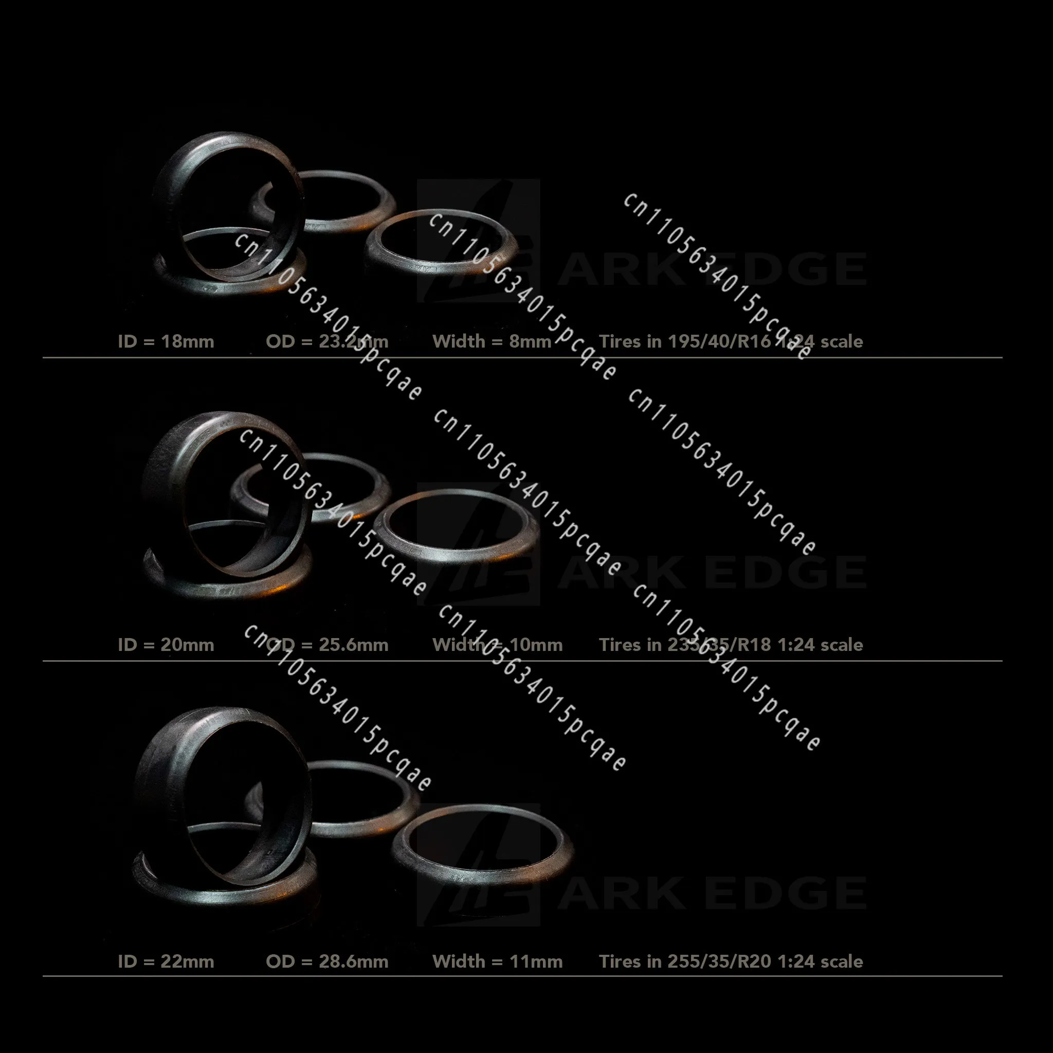 Mosquito Car Special Formula Drift Tire AT06 18mm 20mm 22mm 1/24 Drift Tire