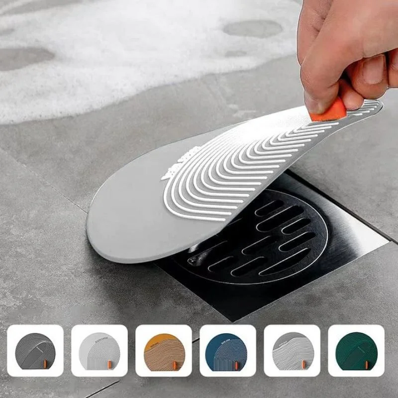 Silicone Floor Drain Cover Sewer Deodorizer Bathroom Silicone Deodorizer Mat Kitchen Sink Seal Cover Anti-Odor Floor Drain Cover