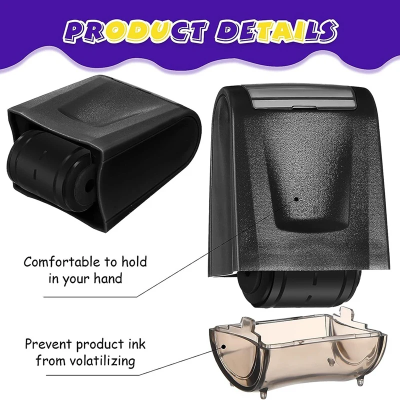 3 Pieces Dashed Handwriting Lines Practice Roller Stamp Self Inking Line Rolling Stamps