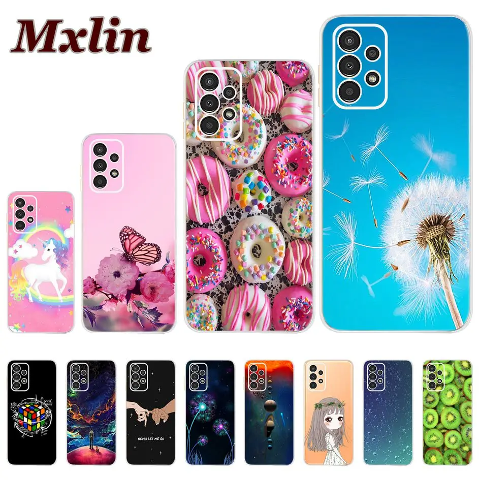 For Samsung A13 2022 Case Lovely Dandelion Unicorn Soft TPU Phone Case For Samsung Galaxy A13 5G 4G SM-A136U SM-A135F A 13 Coque