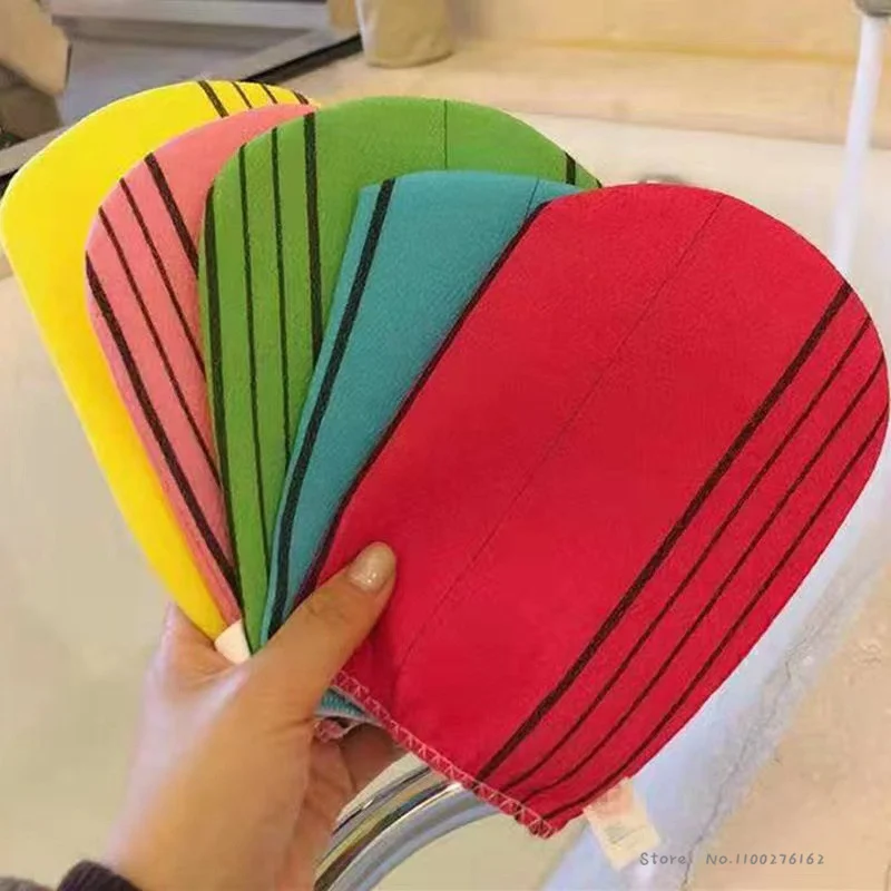 200 Pcs/lot Italy Towel Korea Glove Viscose Scrub Mitt Body Scrub Glove Kessa Mitt Exfoliating Tan Glove (normal)