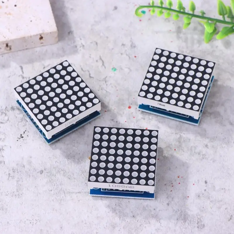 Módulo de pantalla de matriz de puntos LED Max 7219 con control MCU, 1 unidad