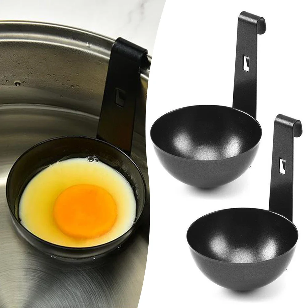 1/2pcs Poached Egg Maker Nonstick Large Egg Poachin Boiled Holder Egg Steamer Rack Eggs Cooker Kitchen Supplies Gadgets for Home