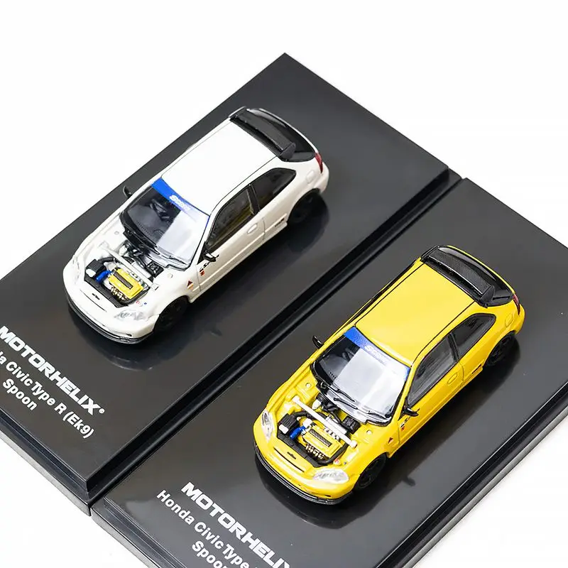 MH 1/64 ホンダ シビック タイプ R EK9 スプーン合金おもちゃ自動車ダイキャストメタルモデルギフト