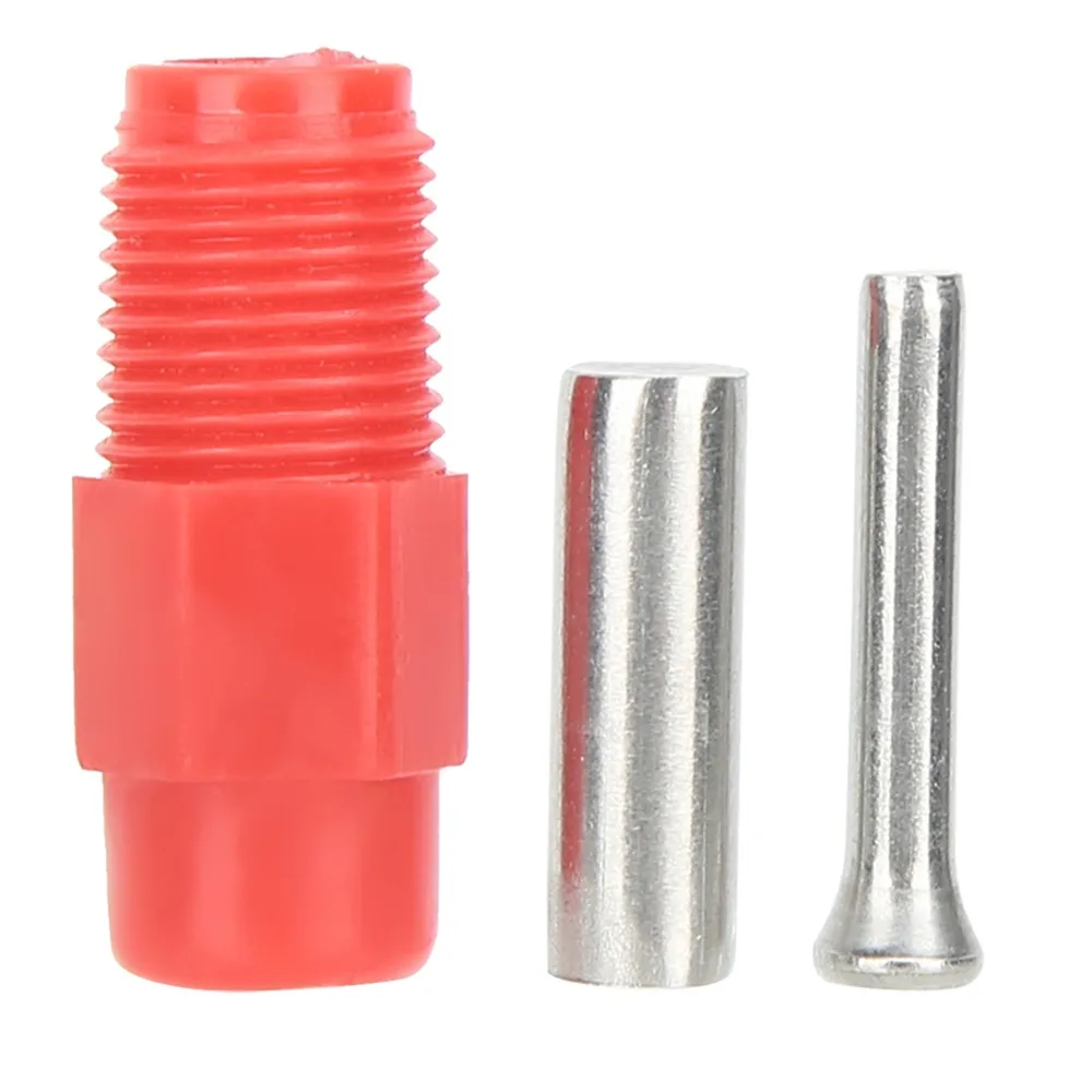 40pcs Stainless Steel Automatic Chicken Water Drinker Red Plastic Poultry Waterer Easy Installation Drinking Nipple Chicken Farm