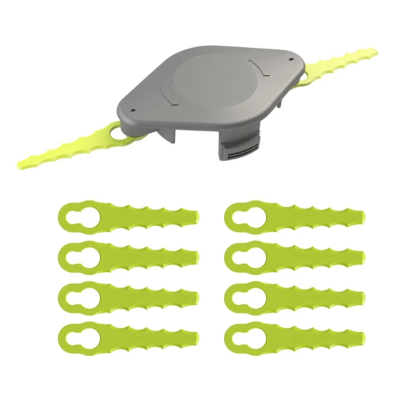 Conjunto para Ryobi Cabeça de Corte Grama Aparador Cabeça Cortador Peças com Lâmina Plástico Rac155 Plástico Lâmina Reposição Cortador Grama 1