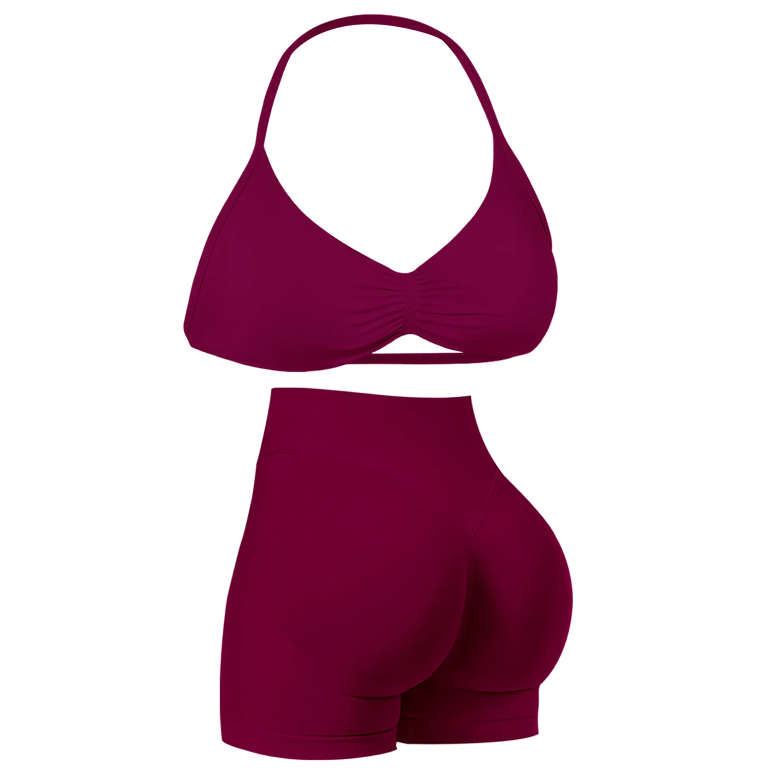 春夏2点セット レディース ヨガ ランニング スポーツブラ＆ショートパンツ