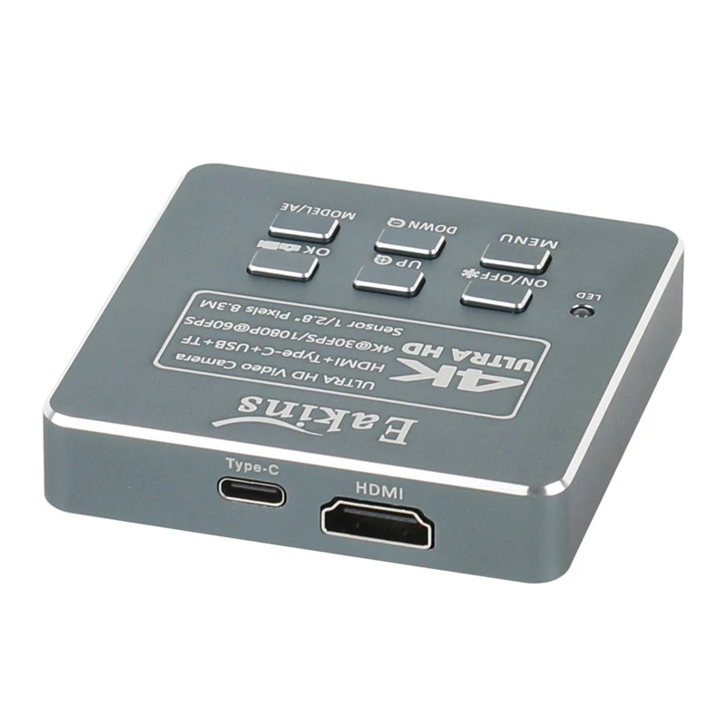 Imagem -03 - Hdmi Industrial Phone Repair Pcb Solda Microscópio Digital hd 8.3mp 4k 1080p Câmera c Mount tipo c pc Medida Gravador de Vídeo