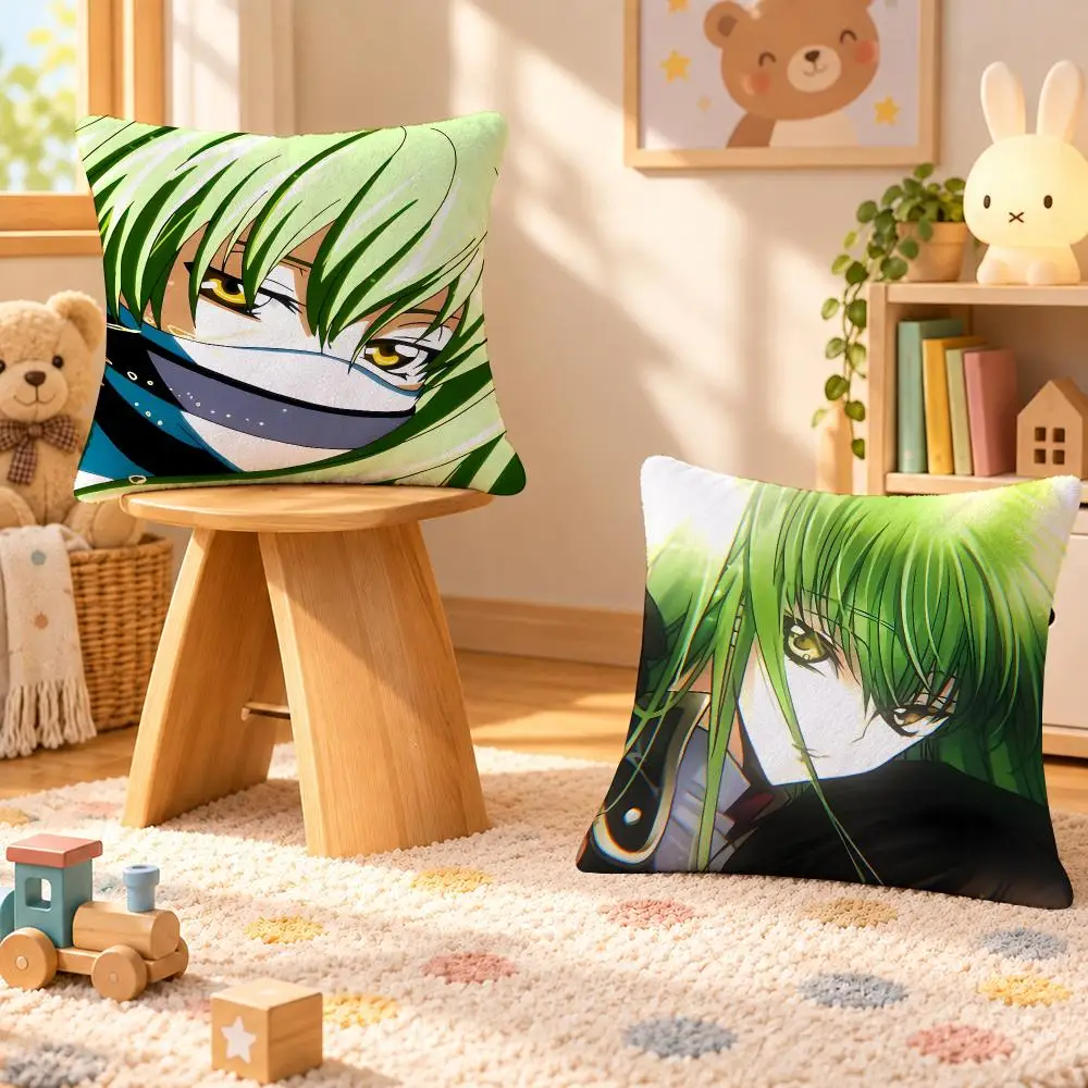 Anime Code Geass Mecha Dark Cushion Cover Personalized Soft Plush Pillow Living Room Home Sofa Bedroom Office Car Cushion
