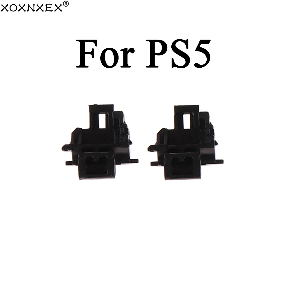 2 stücke Schwarz Kunststoff L2 R2 Trigger Taste Rahmen Unterstützung L R Halterung Halter Für PS5 Controller Ersatz