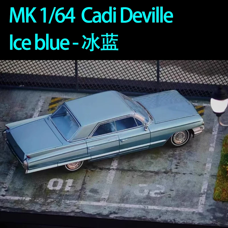 

MK Diecast Alloy 1/64 Cadi Deville Car Model Static Collection Decorated Holiday Gifts Toys