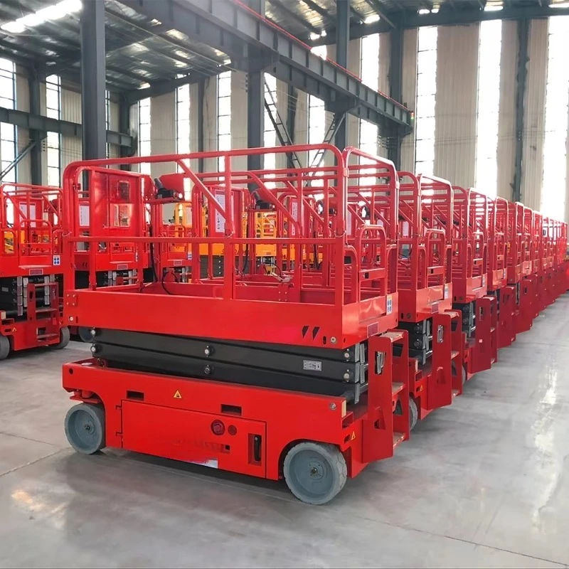 Hydraulic Self Propelled Scissor Lift Automatic Walking Aerial Platform High Stability Construction Lifting Tools