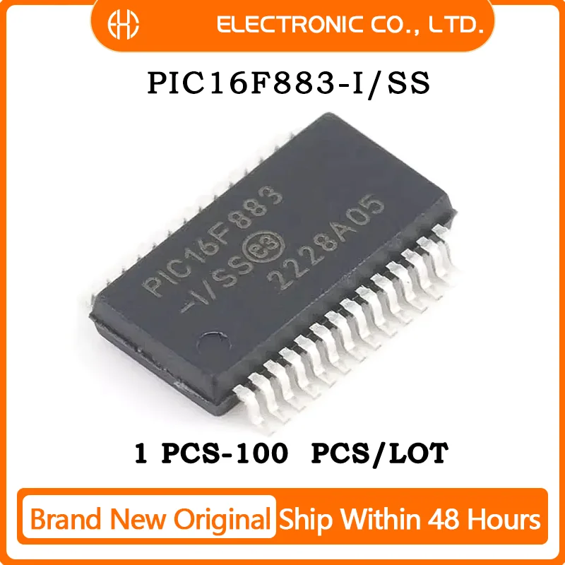 

5PCS/10PCS/50PCS/100PCS PIC16F883-I/SS IC MCU 8BIT 7KB FLASH 28SSOP Brand New Original IC Chip