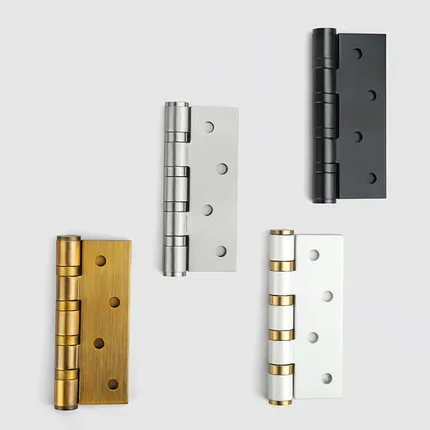 304 stainless steel wooden door slotted hinge, gold silent bearing, mother and son hinge, 4-inch room door hinge single piece