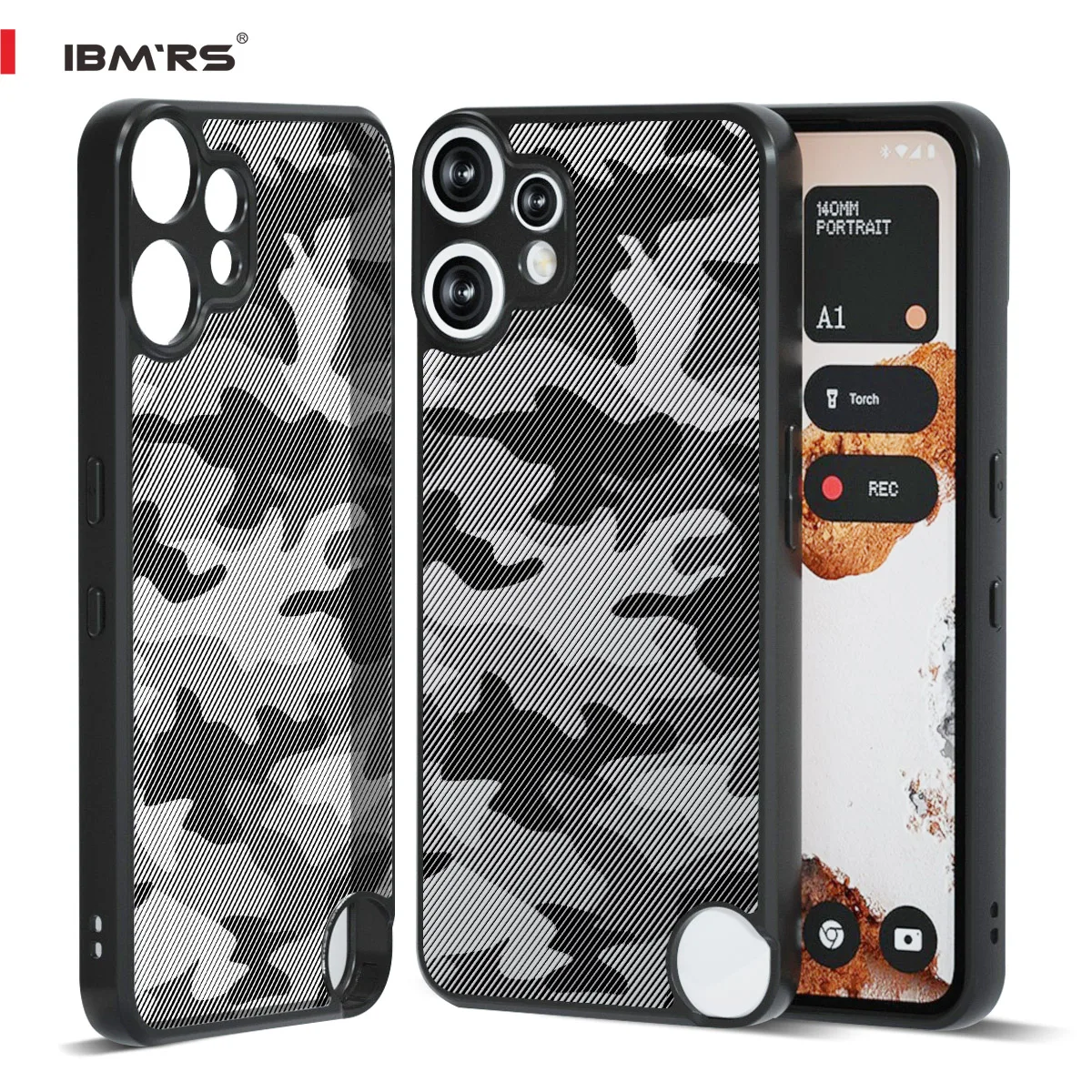 

for Nothing Phone CMF 2 Pro Case Camo [Shockproof][Anti-Slip] - IBMRS Rugged Cover, Military-Grade Protection with Grip