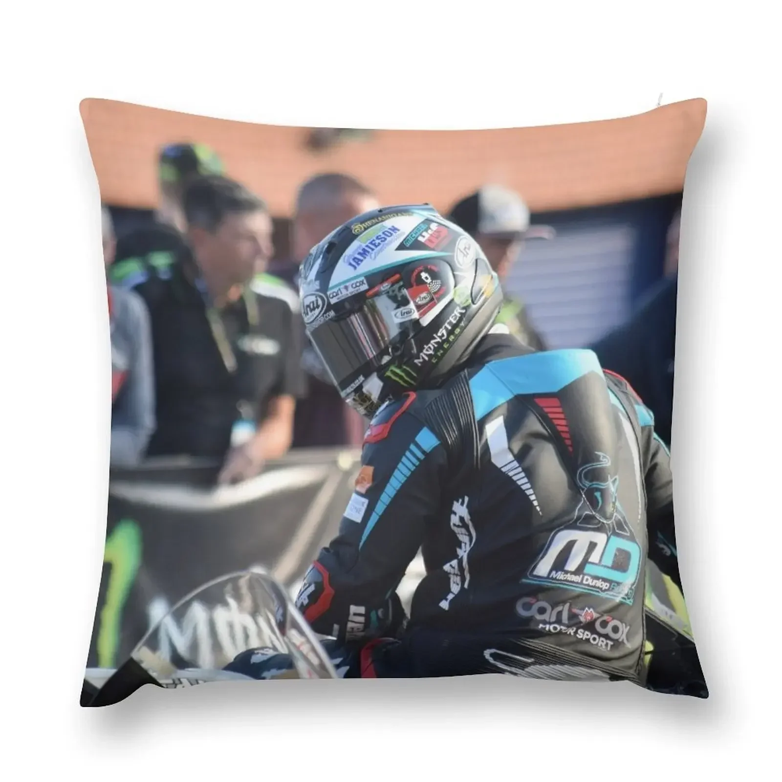

Michael Dunlop Isle of Man TT 2018 Throw Pillow Cushion Cover Sofa Cover pillow