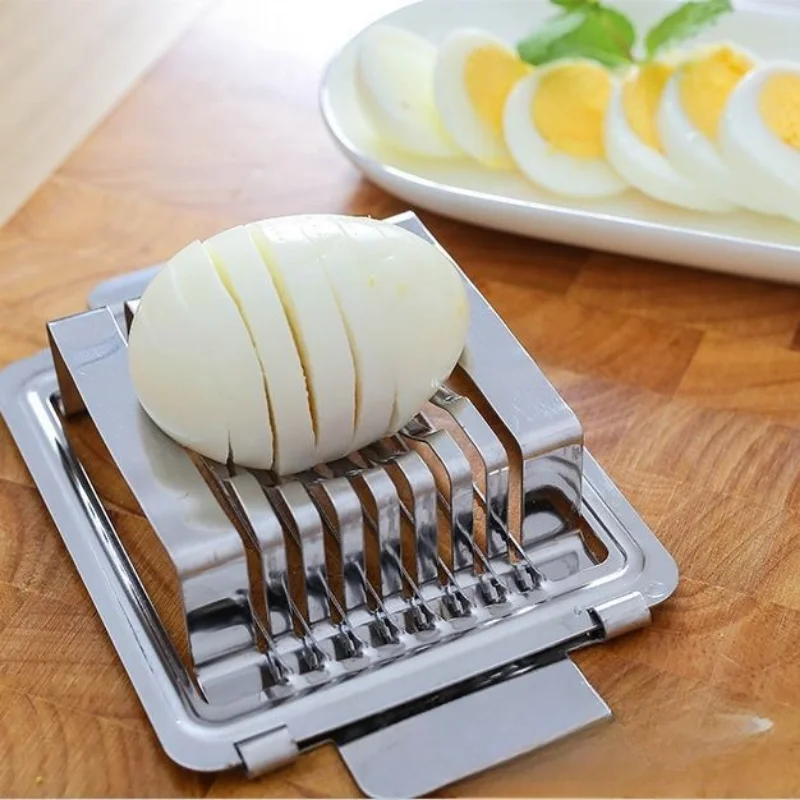 Stainless Steel Multifunction Egg Slicers Section Cutter Divider Plastic  Splitter Cut  Device Creative Kitchen  Tools