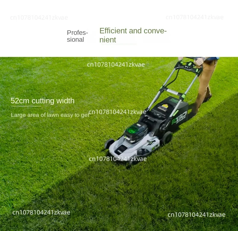 Self Propelled Lawn Mower with 1  10Ah Batteries and 700W Turbo Charger