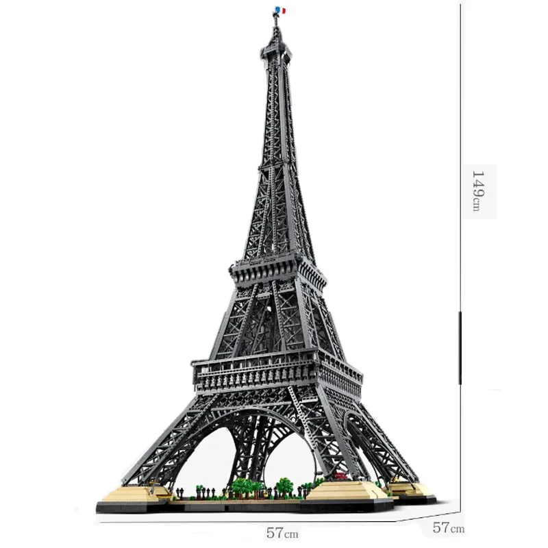 With Original Box Eiffel Tower Creator Expert Building Blocks Model Compatible 10307 10001Pcs Christmas And Birthday Gifts