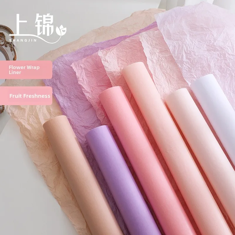 Hand-Rolled Snow Pear Floral Bouquet Packaging Paper Baking Liner  Flower Art Handmade Paper Preservation Wrap