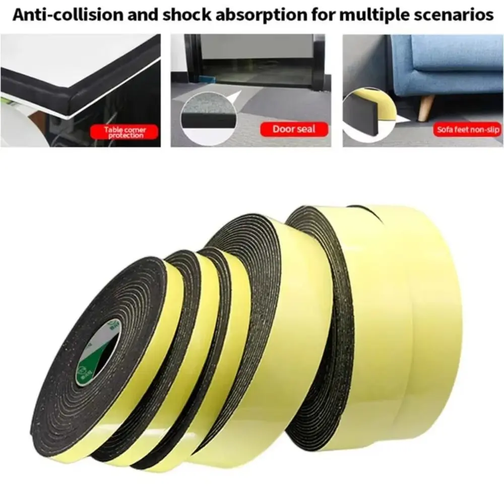 New 10M Foam Sponge Tape Single-sided Strong adhesive Anti-collision Tape EVA Waterproof Tape