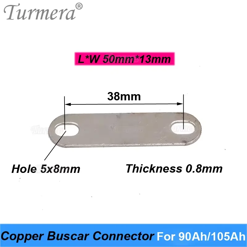 Turmera Copper BusCars Connector for 3.2V Lifepo4 Battery 90Ah 280Ah  Assemble for 36V E-Bike and Uninterrupted Power Supply 12V